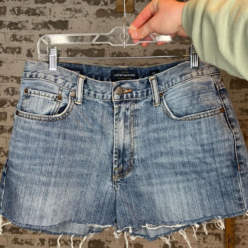 Lucky brand | 181 denim relaxed straight diy denim shorts